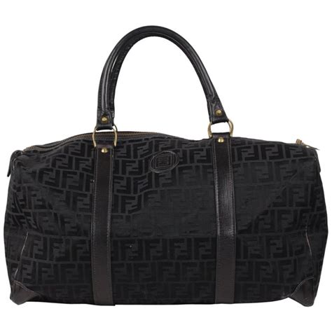 fendi black duffel travel bag|Fendi garment bag.